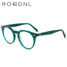 Load image into Gallery viewer, Round Italy Acetate   Glasses Frame Men Prescription Eyeglasses Frame Women Optical Myopia   Brand Retro Eyewear