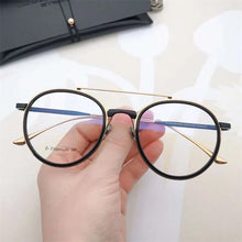 Carica l&#39;immagine nel visualizzatore di Gallery, Round Japanese Aviator Eyeglasses Titanium Lightweight Frame Women Prescription Reading Men Glasses Myopia Blue Light De Oculos