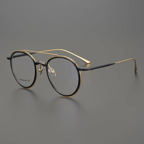 Round Japanese Aviator Eyeglasses Titanium Lightweight Frame Women Prescription Reading Men Glasses Myopia Blue Light De Oculos