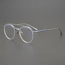 Carica l&#39;immagine nel visualizzatore di Gallery, Round Japanese Aviator Eyeglasses Titanium Lightweight Frame Women Prescription Reading Men Glasses Myopia Blue Light De Oculos