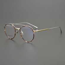 Carica l&#39;immagine nel visualizzatore di Gallery, Round Japanese Aviator Eyeglasses Titanium Lightweight Frame Women Prescription Reading Men Glasses Myopia Blue Light De Oculos
