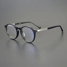 Carica l&#39;immagine nel visualizzatore di Gallery, Round Pure Titanium Top Quality Eyeglasses Frames Luxury Vintage Myopia Sunglasses Retro Men Handmade Prescription Eyewear