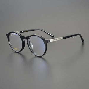Round Pure Titanium Top Quality Eyeglasses Frames Luxury Vintage Myopia Sunglasses Retro Men Handmade Prescription Eyewear