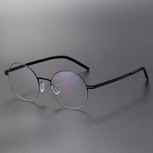 Load image into Gallery viewer, Round Screwless Glasses Frames Men Women Germany Ultra-light Optical Eyeglasses High-elastic Prescription Eyewear Spectacles