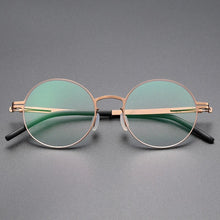 Load image into Gallery viewer, Round Screwless Glasses Frames Men Women Germany Ultra-light Optical Eyeglasses High-elastic Prescription Eyewear Spectacles