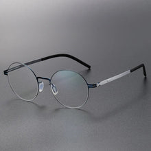 Load image into Gallery viewer, Round Screwless Glasses Frames Men Women Germany Ultra-light Optical Eyeglasses High-elastic Prescription Eyewear Spectacles