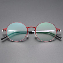 Load image into Gallery viewer, Round Screwless Glasses Frames Men Women Germany Ultra-light Optical Eyeglasses High-elastic Prescription Eyewear Spectacles