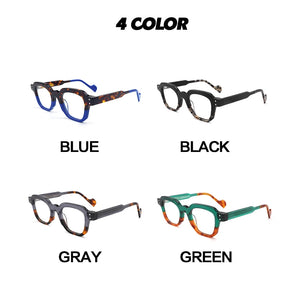 Gatenac Vintage Handmade Acetate Glasses Frame Men 2025 New Square Eyeglasses Frame Women Retro Designer Luxury Brand Eyewear