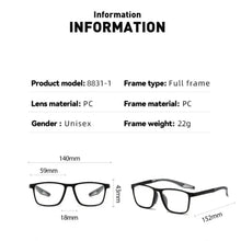 Load image into Gallery viewer, Blue Ray Blocking Anti-Blue Light Reading Glasses Photochromic Eye Protection Hyperopia Glasses Ultralight Sports