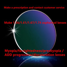 Load image into Gallery viewer, Top designer round frame frames for men and women personality pure titanium color optical frames formulated myopia prescription