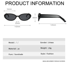 Load image into Gallery viewer, Oval Retro Sunglasses Women Men Designer Vintage Sun Glasses Female Male Mirror Punk Outdoors Shades Oculos De Sol