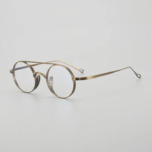 Load image into Gallery viewer, Vintage Pure Titanium Eyeglasses Frame Men Retro Round Pilot Glasses Frame Women Japan Luxury Brand Designer Small Face Eyewear