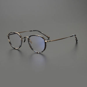 Gatenac Handmade Pure Titanium Eyeglasses Frame Men Vintage Designer Acetate Glasses Frame Women 2025 New Luxury Brand Eyewear