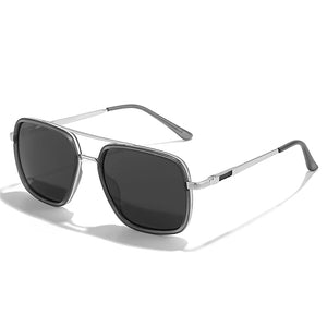 HBK New Pilot Polarized Glasses Men's Metal Big Frame Glasses Outdoor Vacation Party Leisure Shopping Gifts Oculos De Sol