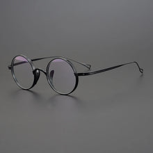 Load image into Gallery viewer, Vintage Pure Titanium Eyeglasses Frame Men Retro Round Small Face Glasses Frame Women Japan Luxury Brand Designer Eyewear