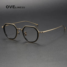 Carica l&#39;immagine nel visualizzatore di Gallery, 2025 Acetate Titanium Glasses Frame Men Women Simple Retro Prescription Eyeglasses frames Myopia male Optical Eyewear spectacles