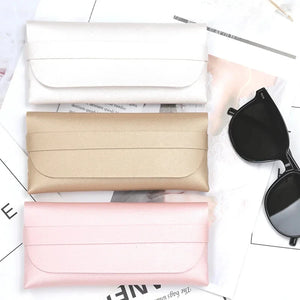 Women Leather Soft Glasses Bag Portable Sunglasses Storage Box Accessories Eyeglasses Case Sunglasses Bag