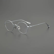 Load image into Gallery viewer, Gatenac Handmade Pure Titanium Glasses Frame Men Vintage Round Eyeglasses Frame Women Ultra Light Luxury Brand Designer Eyewear