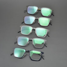 Carica l&#39;immagine nel visualizzatore di Gallery, Ultra Light Titanium Glasses Frame Men Square Prescription Optical Myopia Transparent Eyeglasses Women 2023 Luxury Brand Eyewear