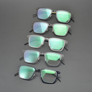Ultra Light Titanium Glasses Frame Men Square Prescription Optical Myopia Transparent Eyeglasses Women 2023 Luxury Brand Eyewear