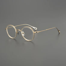 Carica l&#39;immagine nel visualizzatore di Gallery, Gatenac Ultra Light Pure Titanium Glasses Frame Men Round Quality Eyeglasses Frame Women Fashion Luxury Brand Designer Eyewear