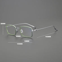 Load image into Gallery viewer, Gatenac Vintage Pure Titanium Glasses Frame Men Square Ultra Light Eyeglasses Frame Women Japan Luxury Brand Designer Eyewear