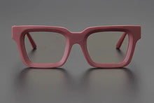Load image into Gallery viewer, Matte Red Black Square Acetate Eyeglasses Frames High Quality Designer Japanese Style Men and Women  Glasses