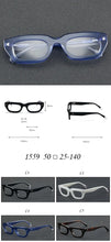 Carica l&#39;immagine nel visualizzatore di Gallery, Japanese Tortoise Acetate Eyeglasses Frames Women Prescription Glasses Men Classical Designer Retro Black White Cateye Eyewear