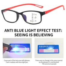 Load image into Gallery viewer, Blue Ray Blocking Anti-Blue Light Reading Glasses Progressive Near Far Eye Protection Hyperopia Glasses Ultralight TR90