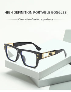 New Anti Blue Light Glasses Unisex Small Frame Luxury Designer Reading Spectacles Men Women Computer Eyewear