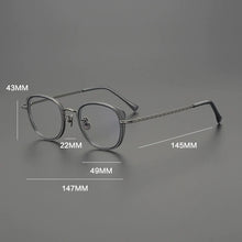 Carica l&#39;immagine nel visualizzatore di Gallery, Gatenac Handmade Pure Titanium Glasses Frame Men Cat Eyes Eyeglasses Frame Women 2025 New Fashion Luxury Brand Designer Eyewear