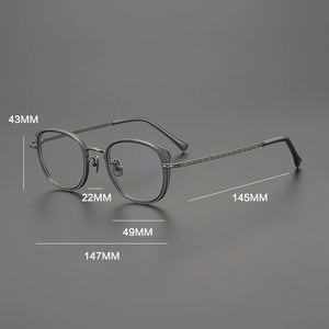 Gatenac Handmade Pure Titanium Glasses Frame Men Cat Eyes Eyeglasses Frame Women 2025 New Fashion Luxury Brand Designer Eyewear