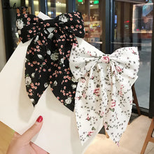 Load image into Gallery viewer, New Korean Floral Butterfly Bow Hairpins Elegant and Fresh Fabric Hair Clip Duckbill Clamp Headwear Hair Accessories for Women