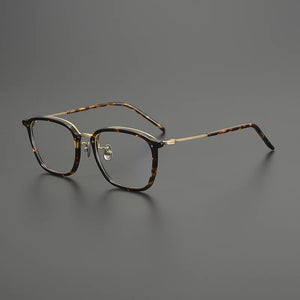 Gatenac Quality Pure Titanium Glasses Frame Men Square Ultra Light Eyeglasses Frame Women Fashion Luxury Brand Designer Eyewear