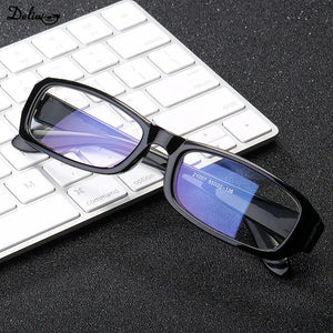 Myopia Glasses Rectangle Frame Clear Lens Eyeglasses HD Myopia Glasses Men Women Ultralight Glasses 0 TO-4.0