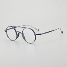 Load image into Gallery viewer, Vintage Pure Titanium Eyeglasses Frame Men Retro Round Pilot Glasses Frame Women Japan Luxury Brand Designer Small Face Eyewear