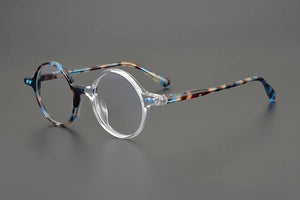 Japanese Hand-made Personalized Round Sunglasses Frames Retro Acetate Top-quality Glasses for Men  Eyeglasses