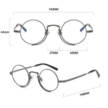 Load image into Gallery viewer, Vintage Pure Titanium Eyeglasses Frame Men Round Prescription Myopia Optical Glasses Frame Women Luxury Brand Spectacles Eyewear