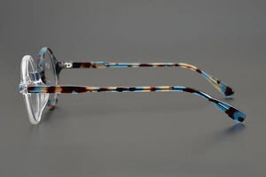 Japanese Hand-made Personalized Round Sunglasses Frames Retro Acetate Top-quality Glasses for Men  Eyeglasses