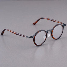 Load image into Gallery viewer, Limited Vintage  Alloy-Acetate TA-V-AT Eyeglasses SC117 Sphere Myopia Optical Retro Round Women Man AAA+ Top Level