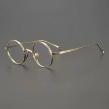 Load image into Gallery viewer, Vintage Pure Titanium Eyeglasses Frame Men Retro Round Small Face Glasses Frame Women Japan Luxury Brand Designer Eyewear