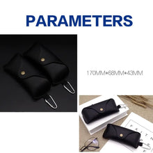 Load image into Gallery viewer, Portable With Metal Buckle Optical Glasses Case Eyewear Eyeglasses Pouch Sunglasses Box PU Leather Glasses Bag