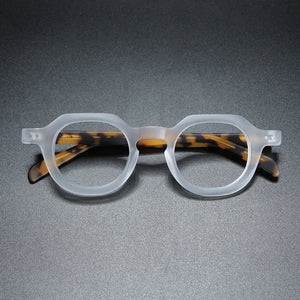 Vintage Acetate Optical Eyeglasses Frame Men Retro Myopia Prescription Glasses Women Luxury Brand Glasses Frame Small Eyewear