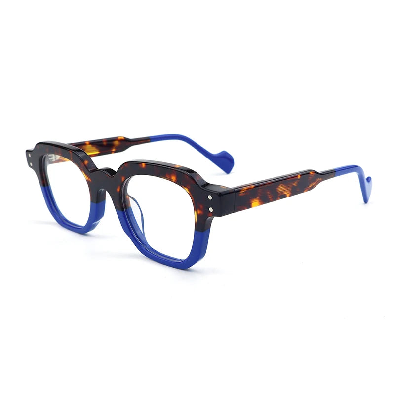 Gatenac Vintage Handmade Acetate Glasses Frame Men 2025 New Square Eyeglasses Frame Women Retro Designer Luxury Brand Eyewear