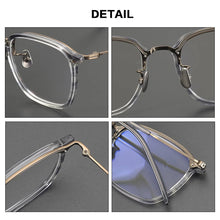 Carica l&#39;immagine nel visualizzatore di Gallery, Gatenac Quality Pure Titanium Glasses Frame Men Square Ultra Light Eyeglasses Frame Women Fashion Luxury Brand Designer Eyewear