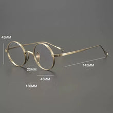 Load image into Gallery viewer, Vintage Pure Titanium Eyeglasses Frame Men Retro Round Small Face Glasses Frame Women Japan Luxury Brand Designer Eyewear