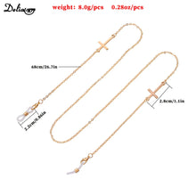 Carica l&#39;immagine nel visualizzatore di Gallery, 2024 New Pendant Glasses Chains Cross Eyeglasses Sunglasses Spectacles Metal Chain Holder Cord Lanyard Necklace