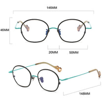 Load image into Gallery viewer, Vintage Pure Titanium Glasses Frame Men Retro Round Designer Handmade Eyeglasses Frame Women Luxury Brand Small Face Eyewear