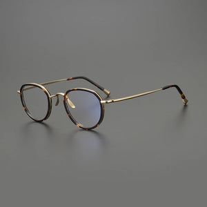 Gatenac Handmade Pure Titanium Eyeglasses Frame Men Vintage Designer Acetate Glasses Frame Women 2025 New Luxury Brand Eyewear