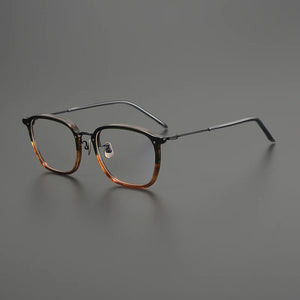 Gatenac Quality Pure Titanium Glasses Frame Men Square Ultra Light Eyeglasses Frame Women Fashion Luxury Brand Designer Eyewear
